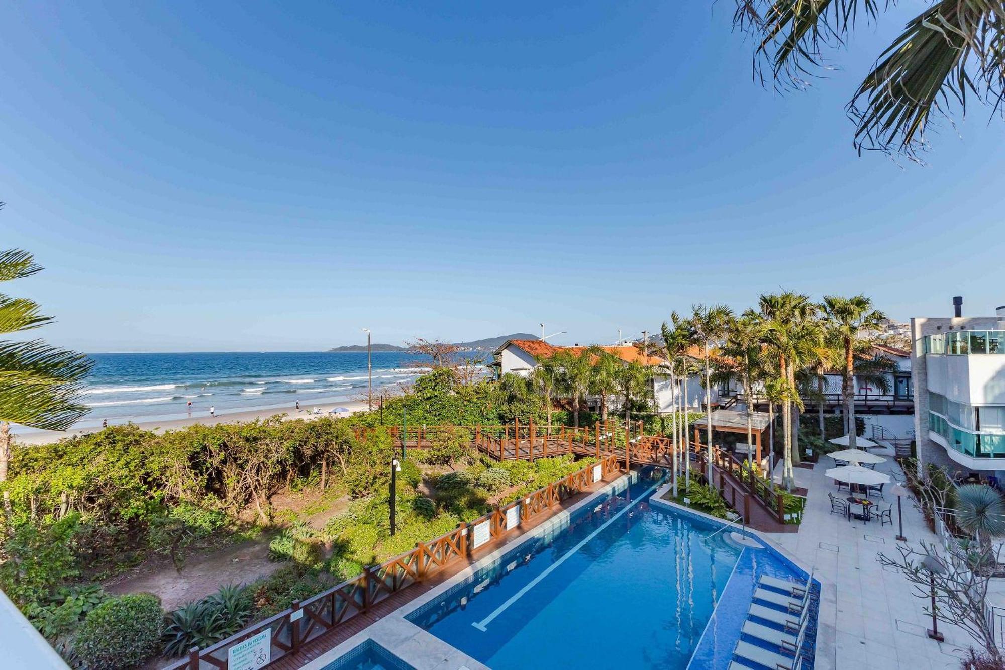 Varandas do Atlântico, Fabuloso Apto em Condo Frente Mar com Piscina Climatizada - 3 quartos 6 pessoas Bombinhas Exterior foto